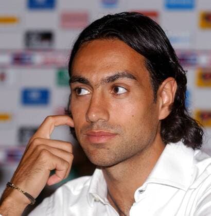 Alessandro Nesta (Milan) nachdenklich Fußball Herren Serie A 2002 2003, 1. Italienische Liga, AC Mailand Porträt Milanello Nachdenklichkeit,
