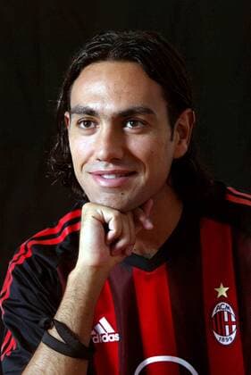 Alessandro Nesta (Milan) Fußball Herren Serie A 2002 2003, 1. Italienische Liga, AC Mailand, Shooting, Fotoshooting, Fototermin Porträt Milanello