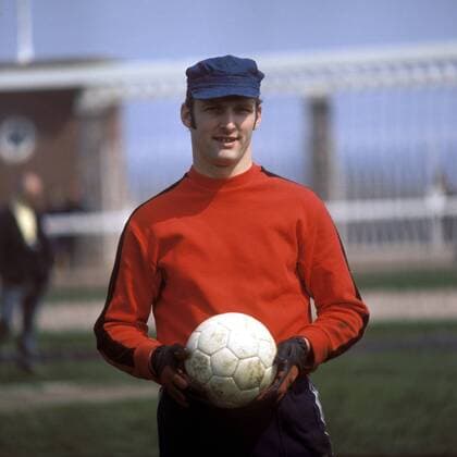 Torwart Manfred Manglitz (BR Deutschland) mit Ball Fußball Länderspiel Herren Länderspiel 1970, Nationalmannschaft, Nationalteam, BRD, Training Nationalmannschaftstraining Einzelbild Vdia Berlin
