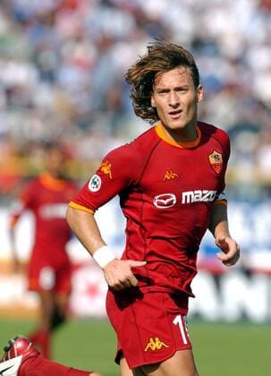 Francesco Totti (Roma) Fußball Herren Serie A 2002 2003, 1. Italienische Liga, Brescia - AS Rom 2:3 Einzelbild Brescia