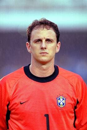 Torwart Rogerio Ceni (Brasilien) - Mannschaftsvorstellung Fußball Länderspiel Herren Weltmeisterschaftsqualifikation 2000, Länderspiel, Nationalmannschaft, Nationalteam, Nationaltrikot, Porträt Rio de Janeiro