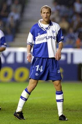 Jordi Cruyff (Alaves) Fußball Herren Primera Division 2001 2002, 1.spanische Liga, Deportivo Alavés, CD Einzelbild Vitoria Dynamik,