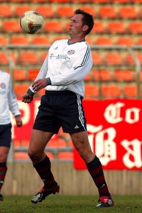 Ralph Hasenhüttl (Bayern Amat.) - Brustannahme Fußball Herren Regionalliga Süd 2002 2003, 3. Liga, FC Bayern München (A), Amateure, Vdig Einzelbild München Dynamik,