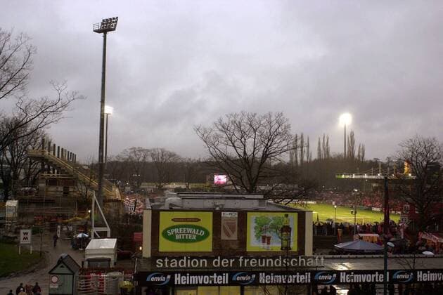 Übersicht über das Stadion der Freundschaft Fußball 1. BL Herren Saison 2002 2003, FC Energie Cottbus Totale Cottbus