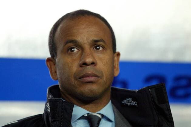 Fußball, Trainerhistorie FC Fulham von 1904 bis heute Trainer Jean Tigana (Fulham) Fußball EC 3 Herren UEFA-Cup 2002 2003, Pokal, Europapokal, Europacup, Berlin - FC Fulham 2:1, English Premier League Porträt Olympiastadion Berlin