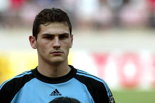 Torwart Iker Casillas (Spanien) Fußball WM Herren Weltmeisterschaft 2002, Länderspiel, Gruppenspiel, Gruppe B, Nationalmannschaft, Nationalteam Porträt Jeonju  