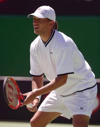 Yves Allegro (Schweiz) Tennis Herren Australian Open 2003, Grand Slam, ATP-Tour, Hartplatz, Hardcourt, Hartplatztennis, Hartplatzturnier Einzelbild Melbourne