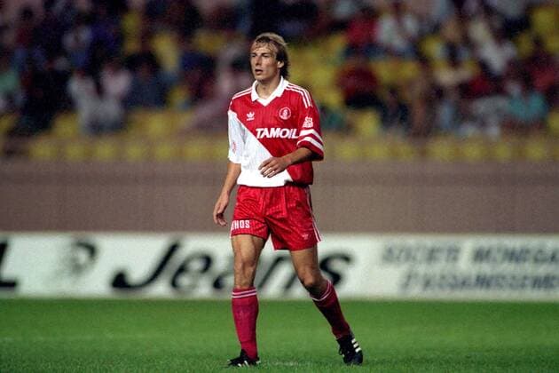 Jürgen Klinsmann (Monaco) Fußball Herren Division 1 1992 1993, 1. Französische Liga, AS Monaco Einzelbild Monaco