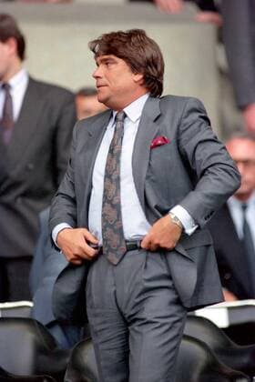 Präsident Bernard Tapie (Marseille) Fußball Herren Pokalfinale 1988 1989, Division 1, 1. Französische Liga, Endspiel, Finale, Olympique Marseille, OM Einzelbild Paris