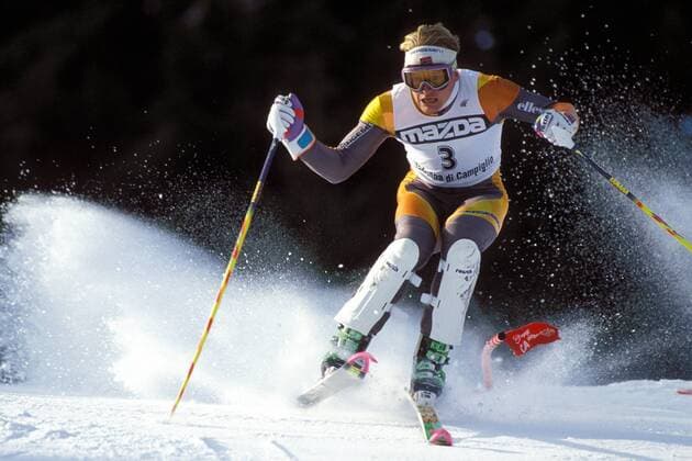 Finn Christian Jagge (Norwegen) Alpiner Skilauf Herren Weltcup 1993 1994, Worldcup, Weltcup, Welt, World, WC, Skisport, Ski Alpin, Vdia Einzelbild Madonna Di Campiglio Dynamik,