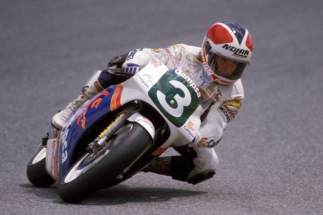 Alfonso Sito Pons (Spanien) auf seiner Honda Motorsport WM Herren Weltmeisterschaft 1989, Motorrad, Motorradrennen, Motorradrennsport, Motorradsport, Vdia Einzelbild Hockenheimring Hockenheim