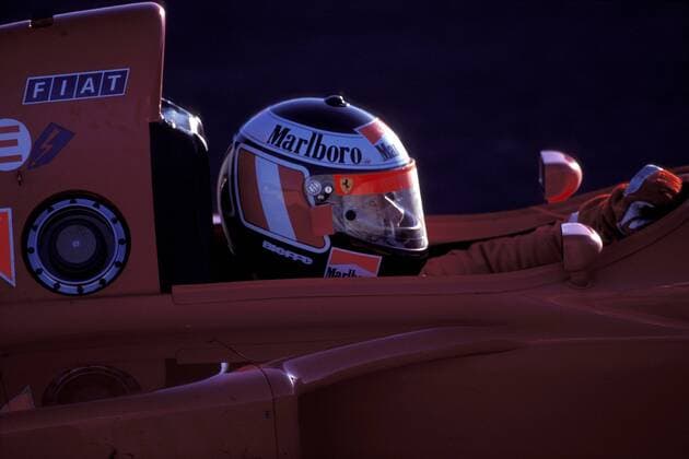 Gerhard Berger (Österreich Ferrari) in seinem Boliden Motorsport Grand Prix Herren Großer Preis von Italien 1993, Formel 1 Weltmeisterschaft, F1, F, GP, WM, Vdia Einzelbild Autodromo Nazionale Monza