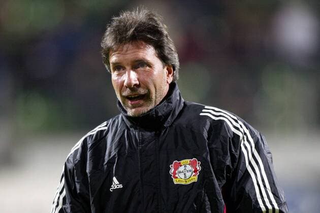Trainer Thomas Hörster (Leverkusen) Fußball EC 1 Herren Champions League 2002 2003, Bayer 04 Leverkusen Einzelbild Leverkusen
