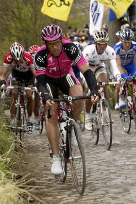 Kai Hundertmarck (Deutschland Team Telekom) Radsport Herren 87. Flandernrundfahrt 2003, Radrennsport, Straßenradsport, Straßenradrennsport, Radrennen, Vdig Einzelbild Brügge - Meerbeke Flandern-Rundfahrt