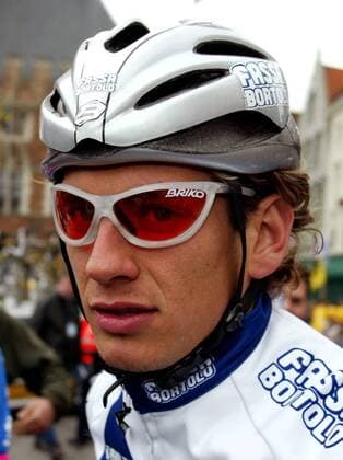 Filippo Pozzato (Italien Fassa Bortolo) Radsport Herren 87. Flandernrundfahrt 2003, Radrennsport, Straßenradsport, Straßenradrennsport, Radrennen, Vdig Porträt Brügge - Meerbeke Flandern-Rundfahrt