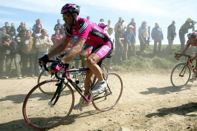 Kai Hundertmarck (Deutschland Team Telekom) Radsport Herren 101. Paris - Roubaix 2003, Straßenradsport, Straße, Rad, Vdig Einzelbild Paris - Roubaix