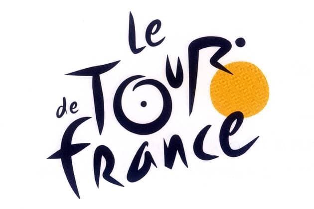 Das neue Logo der Tour de France, die in diesem Jahr ihren 100. Geburtstag feiert Radsport Herren Tour de France 2003, Straßenradsport, Rad, Straße, Vdig Einzelbild
