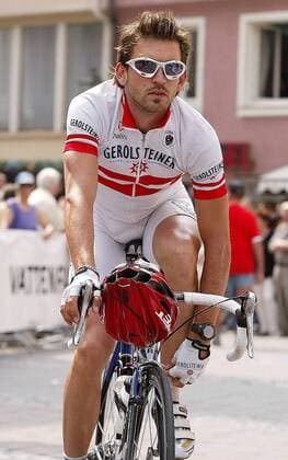 Rene Haselbacher (Österreich Gerolsteiner) Radsport Herren Deutschlandtour 2003, Deutschland-Tour, Deutschlandrundfahrt, Rundfahrt, Straße, Rad, Vdig Einzelbild Ansbach