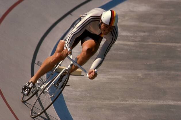 Fredy Schmidtke (BRD) Radsport OS Sommer Herren Olympische Sommerspiele 1984, Olympia, Olympiade, Spiele, Nationalmannschaft, Nationalteam, Vdia Einzelbild Los Angeles