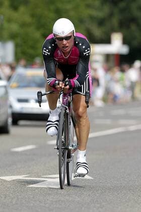 Alexander Vinokourov (Kasachstan Team Telekom) Radsport Herren Deutschlandtour 2003, Deutschland-Tour, Deutschlandrundfahrt, Rundfahrt, Straße, Rad, Vdig Einzelbild Bretten