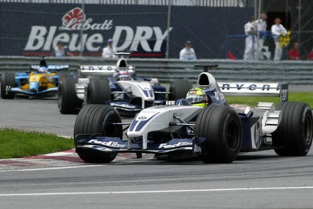 Ralf Schumacher (Deutschland BMW-Williams) in seinem Boliden Motorsport Grand Prix Herren Großer Preis von Kanada 2003, Formel 1 Weltmeisterschaft, F1, F, GP, WM, Vdig Gruppe Montreal