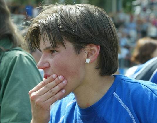 Ariane Hingst (Potsdam) enttäuscht Fußball 1. BL Damen Saison 2002 2003, 1. FFC Turbine Potsdam, Frauen, Frauenfußball, Vdig Porträt Potsdam Enttäuschung,
