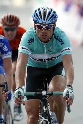 Jan Ullrich (Deutschland Bianchi) Radsport Herren Tour de Suisse 2003, Rundfahrt, 5. Etappe: Ascona - La Punt, Straßenradsport, Straße, Rad Einzelbild La Punt