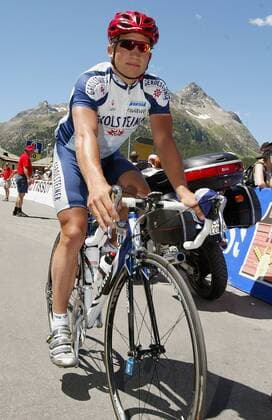 Robert Förster (Deutschland Team Gerolsteiner) Radsport Herren Tour de Suisse 2003, 6. Etappe: Silvaplana - Silvaplana, Rundfahrt, Straßenradsport, Straße, Rad Einzelbild Silvaplana