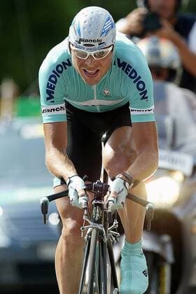 Jan Ullrich (Deutschland Bianchi) Radsport Herren Tour de Suisse 2003, Rundfahrt, 8. Etappe, Einzelzeitfahren, Zeitfahren, Rad, Straße, Einzelbild Gossau