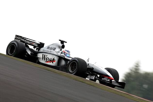 Kimi Räikkönen (Finnland McLaren-Mercedes) in seinem Boliden Motorsport Grand Prix Herren Großer Preis von Europa 2003, Formel 1 Weltmeisterschaft, F1, F, GP, WM Einzelbild Nürburgring Nürburg, Qualifying