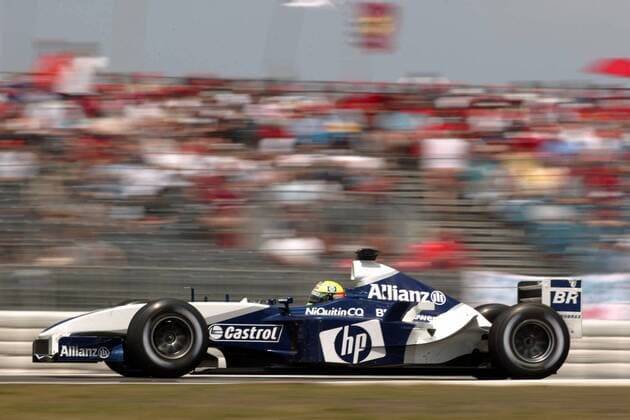 Ralf Schumacher (Deutschland BMW-Williams) in seinem Boliden Motorsport Grand Prix Herren Großer Preis von Europa 2003, Formel 1 Weltmeisterschaft, F1, F, GP, WM , Vdig Einzelbild Nürburgring Nürburg