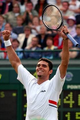 Marc Philippoussis (Australien) - Siegesjubel Tennis Herren All England Championships 2003, Grand Slam, ATP-Tour, Einzelbild Wimbledon London Freude,