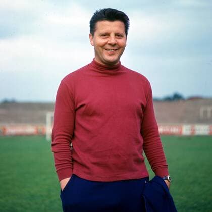 Trainer Günter Brocker (Schalke) Fußball 1. BL Herren Saison 1968 1969, FC Schalke 04, Vorstellung, Präsentation, Pressetermin, Mfdia Porträt Gelsenkirchen