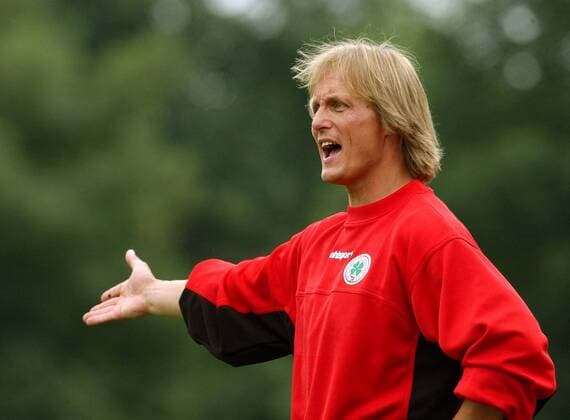 Fußball, Trainerhistorie, Rot-Weiß Oberhausen Trainer Jörn Andersen (Oberhausen) Fußball 2. BL Herren Saisonvorbereitung 2003 2004, Test, Testspiel, Rot-Weiß Oberhausen, RWO, RW Einzelbild Oberhausen