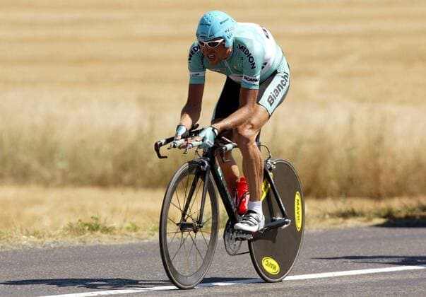 Jan Ullrich (Deutschland Bianchi) Radsport Herren Tour de France 2003, Straßenradsport, Straße, Rad, Einzelzeitfahren, Zeitfahren Einzelbild 12. Etappe Gaillac - Cap Decouverte Anstrengung, Dynamik,