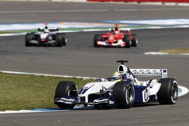 Ralf Schumacher (Deutschland BMW-Williams) in seinem Boliden Motorsport Grand Prix Herren Großer Preis von Deutschland 2003, Formel 1 Weltmeisterschaft, F1, F, GP, WM, Vdig, Training Gruppe Hockenheimring Hockenheim