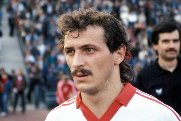 Jan Furtok (HSV) Fußball 1. BL Herren Saison 1989 1990, Düsseldorf - Hamburger SV 1:1, Hamburg, Vdia Porträt Düsseldorf