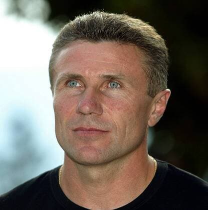 Sergej Bubka (Ukraine) Leichtathletik Herren 75 Jahre Weltklasse in Zürich 2003, Jubiläum, 75jähriges, jähriges, Stab, Stabhoch, Stabhochsprung Porträt Zürich