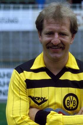 Lothar Huber (Dortmund) Fußball 1. BL Herren Saison 1983 1984, Borussia Dortmund, Vorstellung, Präsentation, Pressetermin, Porträttermin, Porträt Dortmund