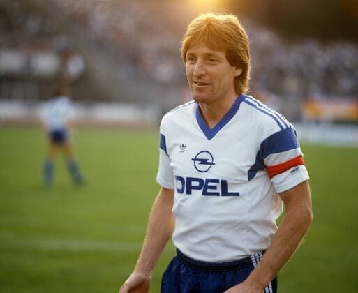Michael Lameck (Bochum) Fußball 1. BL Herren DEUTSCHSPRACHIGE SPORTZEITSCHRIFTEN UND -ZEITUNGEN NUR NACH RÜCKSPRACHE, Saison 1987 1988 Einzelbild Bochum