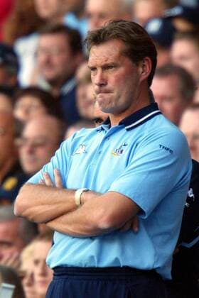 Trainer Glenn Hoddle (Spurs) Fußball Herren English Premier League 2003 2004, 1. Englische Liga, Tottenham Hotspurs, Hotspur, Vdig, Einzelbild London Spannung,