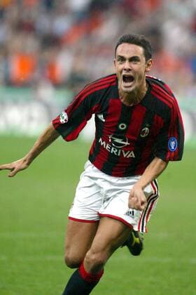Filippo Inzaghi (Milan) - Torjubel Fußball Herren Serie A 2003 2004, 1. Italienische Liga, AC Mailand Einzelbild Mailand Begeisterung, Freude,