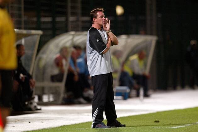 Trainer Stephane Paille (Besancon) Fußball Herren Ligue Deux 2003 2004, 2. Französische Liga, Besancon RC Einzelbild Besancon  