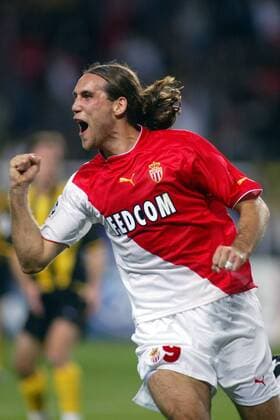 Dado Prso (Monaco) - Torjubel Fußball EC 1 Herren Champions League 2003 2004, AS Monaco, Einzelbild Monte Carlo Freude, Begeisterung,  