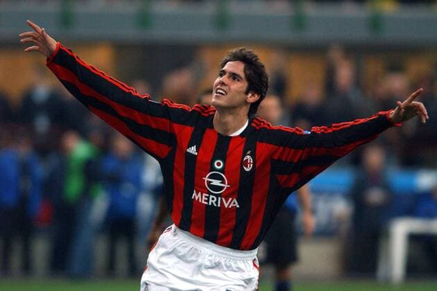 Kaka (Milan) - Torjubel Fußball Herren Serie A 2003 2004, 1. Italienische Liga, AC Mailand Einzelbild Mailand Freude,