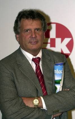 Rene Charles Jäggi (Generalbevollmächtigter Lautern) Fußball 1. BL Herren Saison 2002 2003, 1. FC Kaiserslautern, Pressekonferenz, PK, Pressetermin, Vdig, Einzelbild Kaiserslautern