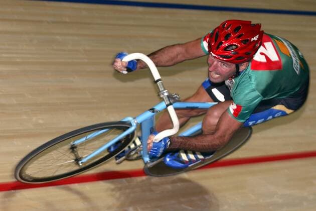 Jens Lehmann (Deutschland) Radsport Herren 62. Dortmunder 6-Tage Rennen 2003, Sechstagerennen, Sechstage, Sechs, Sixdays, six days, Vdig Einzelbild Dortmund