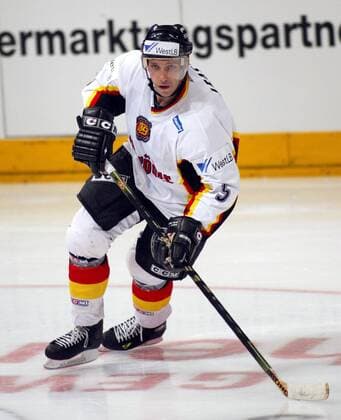 Rob Leask (Deutschland) Eishockey Länderspiel Herren Freundschaftsspiel 2003, Nationalmannschaft, Nationalteam, Nationaltrikot, Vdig Einzelbild Köln Dynamik,