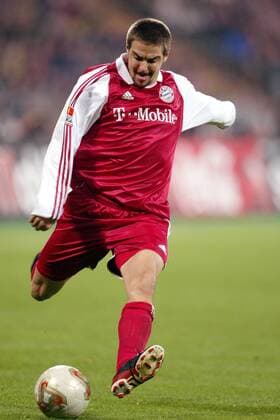 Sebastian Deisler (Bayern) zieht ab Fußball 1. BL Herren Saison 2003 2004, FC Bayern München Einzelbild München Dynamik,