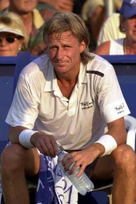 Björn Borg (Schweden) - Spielpause Tennis Herren Delta Tour of Champions 2001, ATP-Seniors-Tour, Vdig Einzelbild Graz